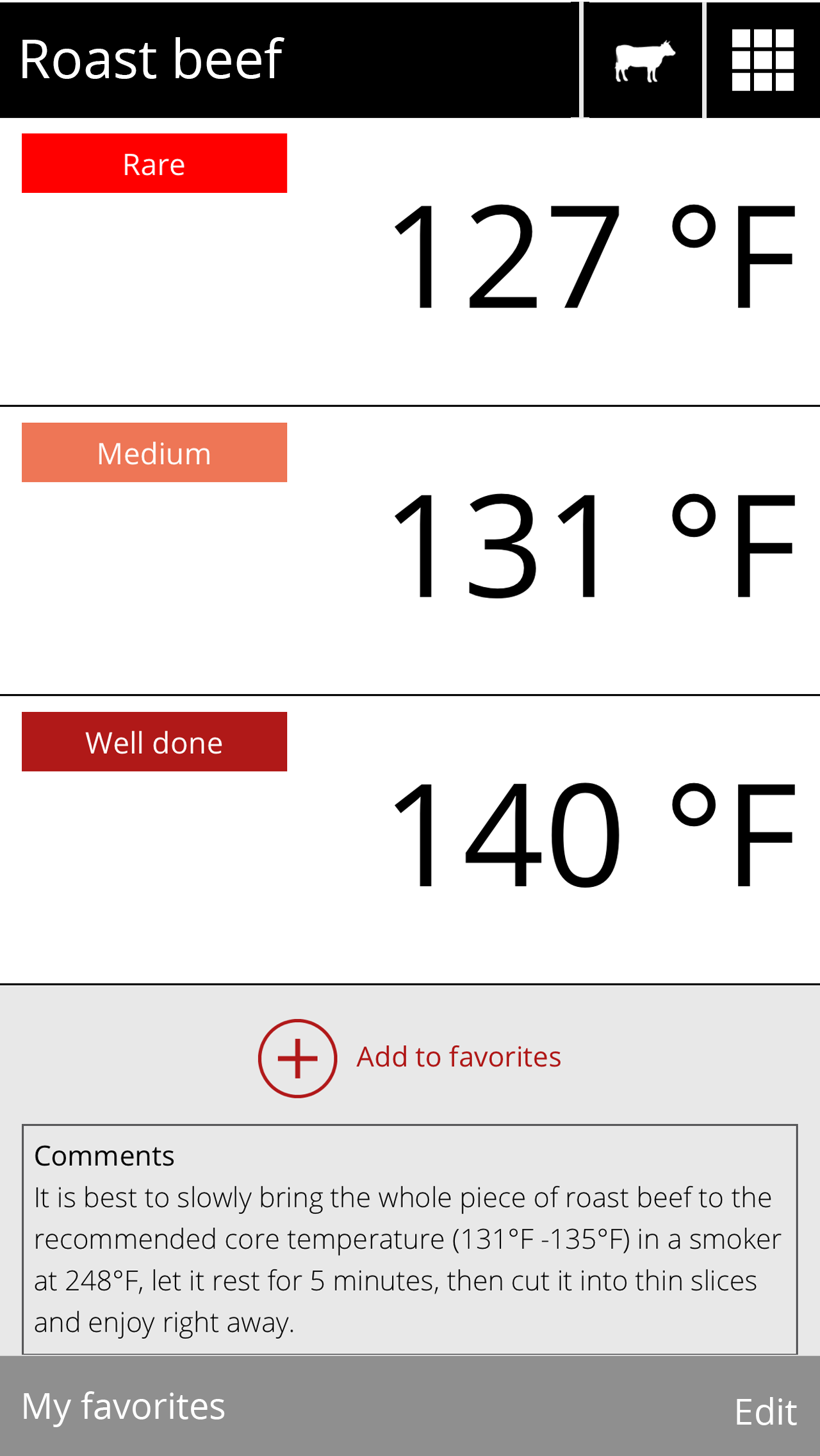 Core temperature app